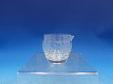 Etiquette by Watson Glass Mustard Jar with Sterling Silver Lid and Ladle (#7435)