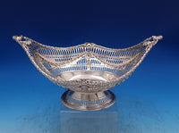 English Victorian Sterling Silver Fruit Bowl London 1889 Harris Pierced (#7439)