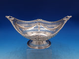English Victorian Sterling Silver Fruit Bowl London 1889 Harris Pierced (#7439)