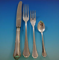 Chippendale by HB Hammer German 800 Silver Flatware Set For 12 Service 140 Pcs