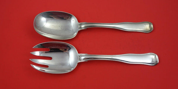 Old Danish by Georg Jensen Sterling Silver Salad Serving Set large 10 1/4"