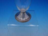 Duchin Creations Sterling Silver Vase Ruffled Etched Glass Gadroon Base (#3626)