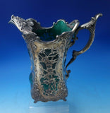 Imperial Queen by Whiting Glass Water Pitcher w/ Sterling Silver Overlay (#5668)