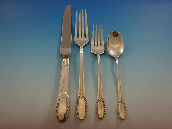 Trousseau by International Sterling Silver Flatware Set 8 Service 36 Pcs Dinner