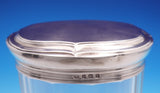 Synyer and Beddoes English Estate Sterling Silver and Glass Dresser Jar (#9154)