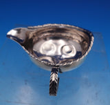 English Georgian Sterling Silver Sauce Boat Gadroon Rim Applied Handle (#7935)