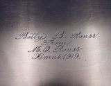 Repousse by Kirk Sterling Silver Tea Tray w/Diaper Work and Presentation (#8907)