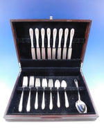 Symphony Chased by Towle Sterling Silver Flatware Set for 8 Service 34 pieces