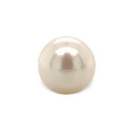 14k Yellow Gold 7.3mm Creamy White Cultured Pearl Stud Earrings (#J7055)