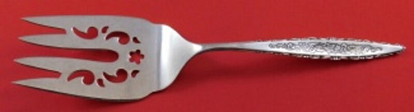 Floral Lace by Lunt Sterling Silver Cold Meat Fork 8" Serving Silverware