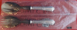 Floreale by Zaramella Argenti Italian Sterling Silver Salad Serving Set Bone New