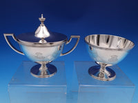 Hamilton by Tiffany and Co Sterling Silver Sugar Bowl and Waste Set 2pc (#8130)