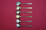 Norwegian Sterling Silver Ice Cream Spoon set of six vermeil By N.M Thune 4 3/4"