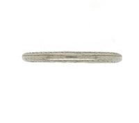 18k White Gold Wedding Band Ring Jewelry with Chevron Leaf Size 5.5 (#J5905)