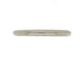 18k White Gold Wedding Band Ring Jewelry with Chevron Leaf Size 5.5 (#J5905)