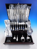 Palatina by Wallace Italy Sterling Silver Flatware Set 12 68 pcs Dinner Unused