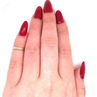 10k Yellow Gold Engraved Baby Ring Size 0.75 Jewelry (#J5723)