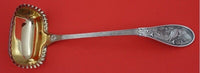 Japanese by Tiffany & Co Sterling Oyster Ladle pie crust edge rose GW 10 1/2"