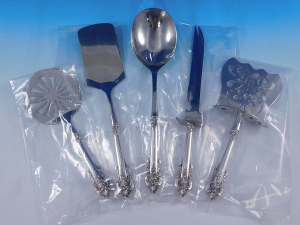 Grande Baroque by Wallace Sterling Silver Brunch Serving Set 5pc HH WS Custom