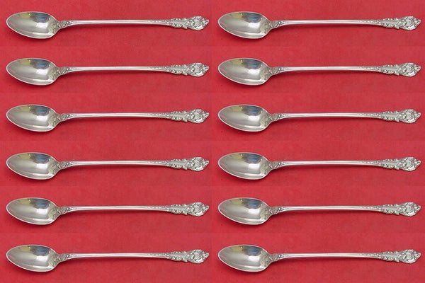 Sir Christopher by Wallace Sterling Silver Iced Tea Spoon Set 12 pieces 7 1/2"