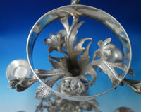 Silverplate Epergne with Cut Crystal Bowl Children in Forest c.1880 (#5580)