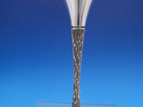 Peter Michael Lunn English Estate Sterling Silver Champagne Flute GW Bark #7616