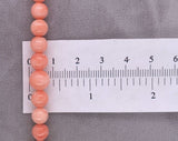 Genuine Natural Coral Bead Necklace 4-8mm Beads w/ 14k Clasp (#J6983)
