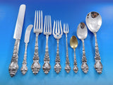 Douvaine by Unger Sterling Silver Flatware Set Service 131 Pieces Dinner Rare