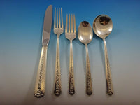 Rambler Rose by Towle Sterling Silver Flatware Service For 12 Set 60 Pieces