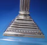 Georgian by B.G. Sterling Silver Candlestick 10" x 3 3/4" Weighted (#5762)