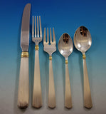 Ashmont Gold by Reed & Barton Sterling Silver Flatware Set for 12 60 pcs Dinner