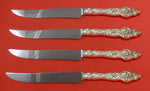 Les Six Fleurs by Reed & Barton Sterling Steak Knife Set Texas Sized Custom