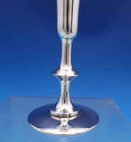 Bulgari Italian Sterling Silver Vase Gold Washed Interior #5313 8 1/4" (#8286-2)