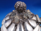 Edward Barnard English Georgian Sterling Silver Tea Set 4pc 3-D Gourds (#7502)