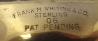 Bead Edge by Frank Whiting Sterling Silver Champagne Coaster with Glass (#2492)