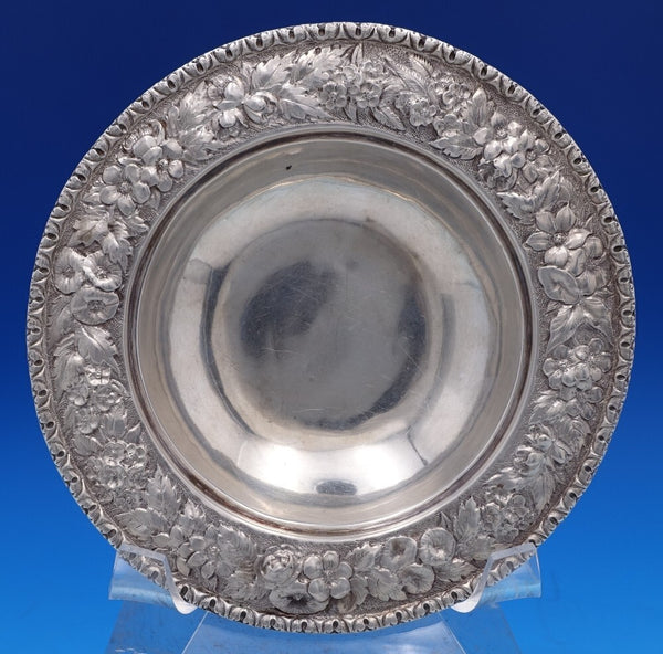 Repousse Sterling Silver unmarked Dip Dish Bowl 6 1/4" (#8368)