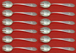 Mount Vernon by Lunt Sterling Silver Ice Cream Fork Set of 12 pcs 6" Custom Made
