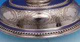 John Grinsell and Sons English Silverplate Vegetable Dish Covered Beaded (#9230)