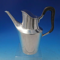 Charlotte by Hans Hansen Danish Sterling Silver Tea Set 4pc with Tray (#5190)