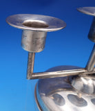Maciel Mexican Mexico Sterling Silver Candelabra Pair 3-Light (#1665) Modernist