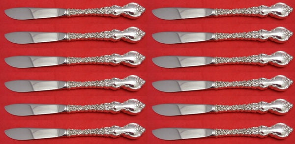 Du Barry by International Sterling Silver Butter Spreader HH modern Set 12pcs 6"