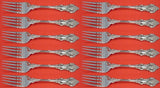 El Grandee by Towle Sterling Silver Salad Fork Set 12 pieces 6 3/4"