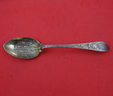 Queen Anne Engraved by Tiffany and Co Sterling Silver Berry Spoon GW with Fruit