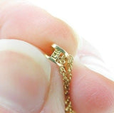 14k Yellow Gold Victorian Genuine Natural Diamond Lavaliere Pendant (#J1916)