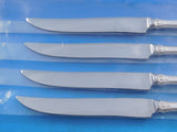 Old Colonial by Towle Sterling Silver Steak Knife Set 4pc Texas Sized Custom 10"
