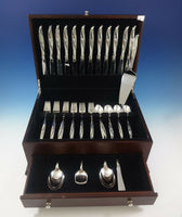 Rose Ballet by International Sterling Silver Flatware Service 12 Set 53 Pieces