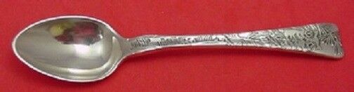 Lap Over Edge Acid Etched By Tiffany Sterling Demitasse Spoon w/ Owl 4"