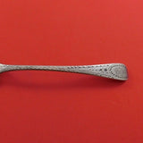 English Georgian Sterling Silver Coffee Spoon Engraved Handle 5 1/2"