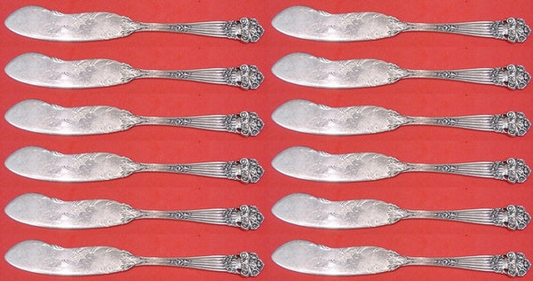 Georgian by Towle Sterling Silver Butter Spreader flat handle Set 12pc