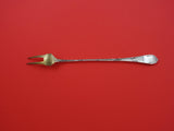 Rustic by Towle Sterling Silver Pickle Fork Gold Washed 2-tine Long 7"